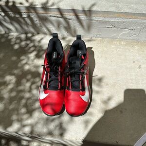 Nike Men's Bold Red and Black Athletic Shoes